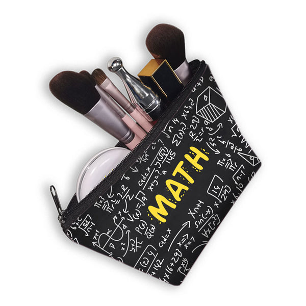 Cute Math and Science Cosmetic Bag [LOOK YOUR BEST IN MEETINGS]