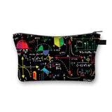 Cute Math and Science Cosmetic Bag [LOOK YOUR BEST IN MEETINGS]