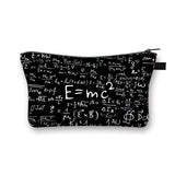 Cute Math and Science Cosmetic Bag [LOOK YOUR BEST IN MEETINGS]