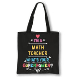 Cute Teacher Totes [BRIGHT, COLORFUL AND A LARGE SIZE]