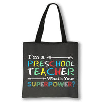 Cute Teacher Totes [BRIGHT, COLORFUL AND A LARGE SIZE]