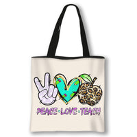 Cute Teacher Totes [BRIGHT, COLORFUL AND A LARGE SIZE]