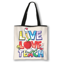 Cute Teacher Totes [BRIGHT, COLORFUL AND A LARGE SIZE]