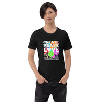 Create, Peace, Love Equals Art Teacher Tee