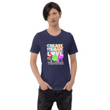 Create, Peace, Love Equals Art Teacher Tee