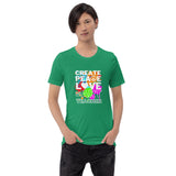 Create, Peace, Love Equals Art Teacher Tee